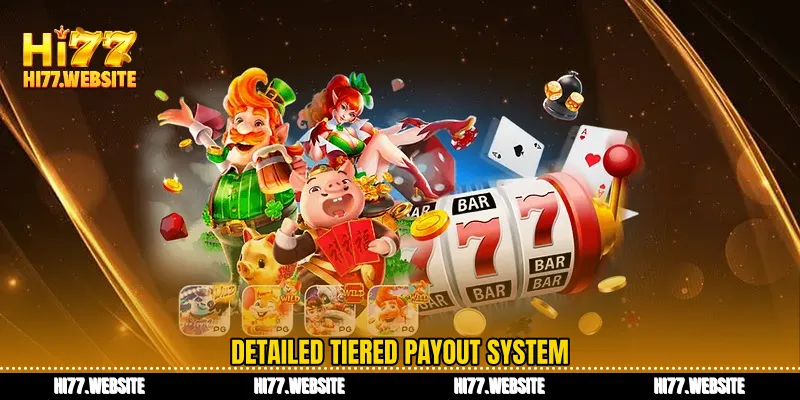 Detailed tiered payout system
