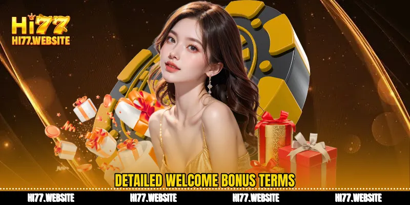 Detailed welcome bonus terms