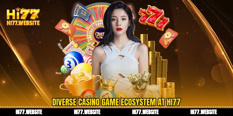 Diverse casino game ecosystem at HI77