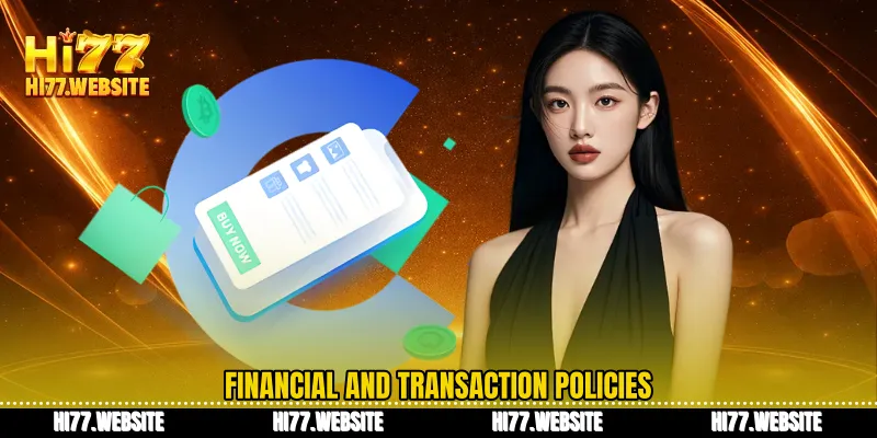 Financial and transaction policies