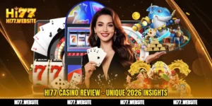ক্যাসিনো রিভিউ Hi77 ২০২৬ সালে গেমিং-এর অনন্য দৃষ্টিভঙ্গি আবিষ্কার করুন
