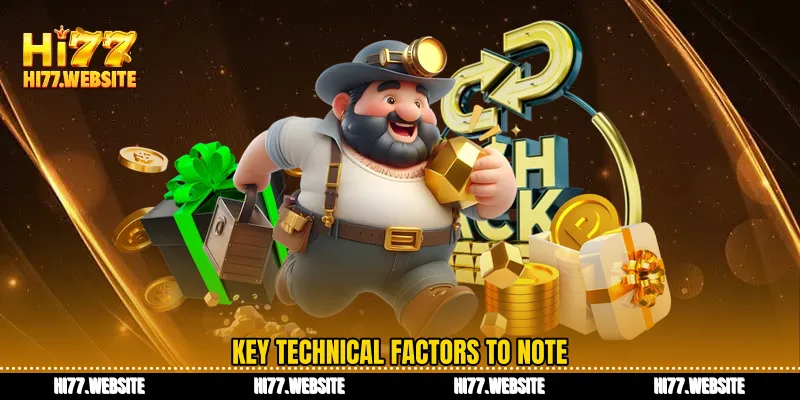 Key technical factors to note